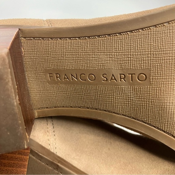 Franco Sarto monument suede leather ankle boots size 7.5 - Picture 7 of 8